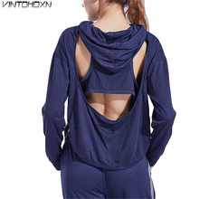 Hoodies femininos para treino esportivo roupas de fitness camisolas femininas com capuz gyming camisas casaco corre yogaing jaqueta topos 18-270 2024 - compre barato