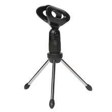 Mini Portable Table Tops Microphone Tripod Zinc Alloy Mic Stand Bracket Desktop Adjustable Microphones Tripods Holder 2024 - buy cheap