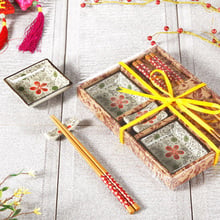 Vajilla japonesa creativa de viento chino, platos de cerámica, vajilla de sushi, plato para Sushi con caja de regalo 2024 - compra barato