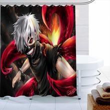 Tokyo Ghouls Custom Shower Curtain 3D Waterproof Polyester Fabric Bath Curtain High Defintion Printing 12 Hooks For The Bathroom 2024 - buy cheap