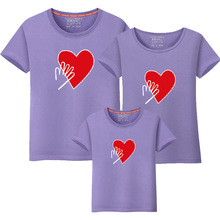 Camiseta de manga corta de verano, ropa a juego para madre e hija, vestidos de algodón para mamá y yo, top, camiseta para madre e hija 2024 - compra barato