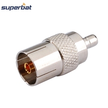 Superbat DVB-T TV-Tuner Antenna Adapter Straight SMB Male to DVB-T TV Female Coaxial Connector Free Hanging 2024 - buy cheap