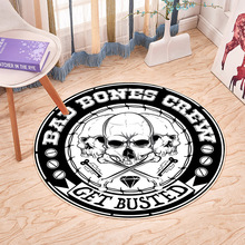 High Quality Skull Pattern Round Carpets For Living Room Doormat Cartoon Print Carpet Bedroom Non-slip Floor Mat rug and carpet 2024 - buy cheap