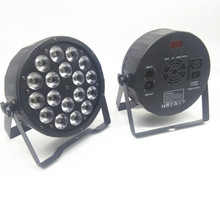 LED Par 18x12 Вт RGBW 4в1 luce della lavata di Lusso controlador DMX Led Par plana Luci dj 2024 - купить недорого