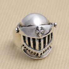 Wholesale  Silver Ring retro Thai silver jewelry skull Knight Mens Ring 2024 - buy cheap