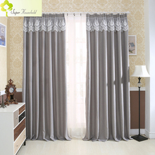 Solid Colors Blackout Curtains for Living Room Faux Linen Window Curtains for the Bedroom Kitchen Drapes Treatment Nylon Lace 2024 - buy cheap