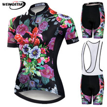 Weimostar-conjunto de roupas para ciclismo com camiseta, equipamento anti-uv, secagem rápida, para corrida, verão 2024 - compre barato