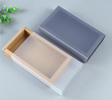 9 tamaños, PVC esmerilado cubierta caja de papel Kraft cajas DIY hecho a mano jabón Craft Jewel Box para boda paquete para regalos de fiestas caja, 10 uds 2024 - compra barato