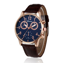 GEMIXI дизайн кожаный ремешок Аналоговый сплав кварцевые наручные часы подарок часы мужские часы Relojes para hombre Montres homme divity 2024 - купить недорого