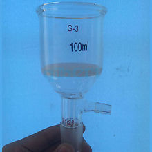 35 мл шарнирный фильтр 24/29 Воронка песочный сердечник G2 грубое 30-50 микрон лабораторное стекло 2024 - купить недорого