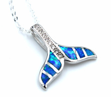 Lovely Whale Tail Fire Opal Pendant Necklace for Gift 2024 - buy cheap