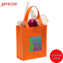 Custom advertising bag grocery bag non woven heat transfer logo for promotion 2024 - buy cheap