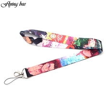 Flyingbee аниме брелок для мальчика lanyards id бейдж держатель ID карта Пропуск Тренажерный зал мобильный телефон USB бейдж держатель ключевой ремень X0099 2024 - купить недорого