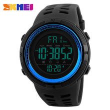 Chronograph Sports Watches Men SKMEI Silicone Countdown LED Digital Watch Military Men Wristwatches Clock saat reloj deportivo 2024 - buy cheap