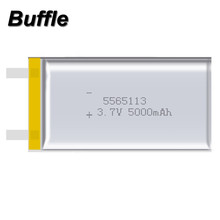 Batería recargable de polímero de litio, 5565113 capacidad Real, 5000mAh, 3,7 V, producto Digital, 5 unids/lote 2024 - compra barato