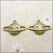 Venta al por mayor 110 Uds. Colgantes Vintage de planeta colgantes de bronce antiguo collares y pulseras que ajustan la fabricación de joyas de Metal DIY 2024 - compra barato