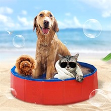 Piscina dobrável cão de estimação piscina para cão grande-tamanho dobrável 4 estações pet jogar lagoa de lavagem para gato grande cão verão e 2024 - compre barato