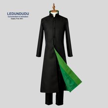 Disfraz de gabardina para hombre, para Halloween conjunto completo, Li Shenshun, muy oscuro que el negro 2024 - compra barato