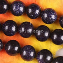 Sale On Fashi ! Whole 6MM Blue Goldstone Round Loose Beads 14.5 inches 2 piece/lot DIY jewelry Design JT6325 2024 - buy cheap