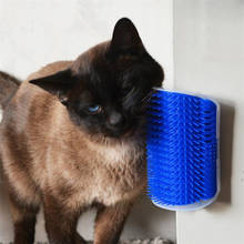 Lovely Pet Cat Self Groomer Wall Corner Massage Comb Cat Kitten Grooming Brush wall corner for Kitty kitten hair brushing 2024 - buy cheap