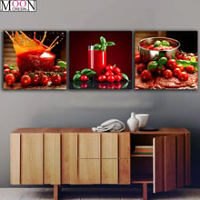 MOONCRESIN DIY 5D Diamond Painting Cross Stitch Tomatoes Juice Diamond Mosaic Square Drill DIY Diamond Embroider Decoration Kits 2024 - buy cheap