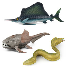Marine Animal Model Simulation Ocean Model swordfish Duns fish Model Toys For Children Kids Gifts Action & Toy Figures 2024 - buy cheap