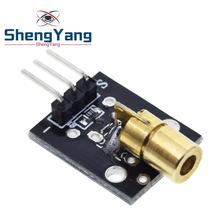 Smart Electronics New KY-008 3pin 650nm Red Laser Transmitter Dot Diode Copper Head Module for Arduino AVR PIC DIY 2024 - buy cheap