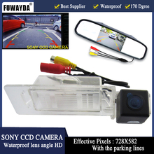 Fuwayda-câmera de visão traseira para estacionamento., monitor de 4.3 polegadas + câmera com linha de estacionamento para kia k5, optima 2010 e 2011. 2024 - compre barato