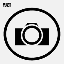 YJZT, 13 см * 12 см, Высококачественная круглая силуэтная виниловая черная/Серебристая Наклейка на машину 2024 - купить недорого