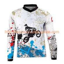 Yellow white Enduro Jerseys motocross mx bike mtb t-shirt summer downhill long sleeve cycling clothes camiseta dh shirts 2024 - buy cheap