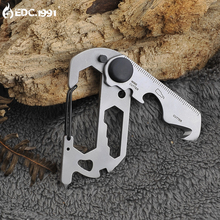 EDC mini portable gadgets multi-functional outdoor camping carabiner creative key ring seat belt knife tools 2024 - buy cheap