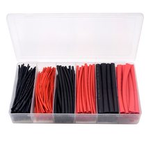 190pcs/lot 3 Sizes Flame-retardant Boxed Heat Shrink Tubing Kit  Black Red 2024 - buy cheap