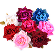 2Pcs 6cm Silk Sharp Rose Artificial Flowers for Home Wedding Decoration DIY Craft Bridal Wreath Valentine's Day Fake Flower Gift 2024 - buy cheap