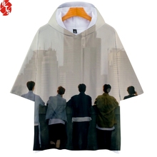 Straykids-camiseta manga curta com capuz, estampa kpop, homens e mulheres, moda verão 2019, tendência, streetwear 2024 - compre barato
