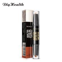 Dighealth 3D Double Head Highlighter Countour Stick Makeup Bronzer Face Concealer Pen Cosmetic Foundation Stick 2024 - buy cheap