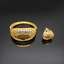 gold plating bracelet fine jewelry sets big bangle ring  NEW  design rhinestone bracelet 2024 - buy cheap