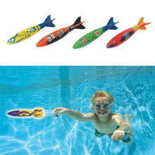 Juguetes de buceo para niños, juguetes de entrenamiento en la piscina, Torpedo, bandillos, piscina, recuerdos de fiesta, 4 Uds. 2024 - compra barato