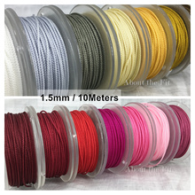 1.5mm 40Feet Braided Artificial Silk Thread For Jewelry Making Tassels Macrame Rattail Cord Nylon String Strap Rope Beads Lace 2024 - buy cheap