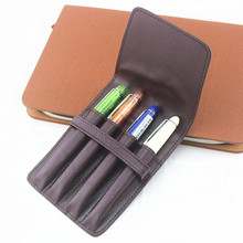 Conjunto de bolsa de lujo para bolígrafo, soporte de diseño de Cuero clásico para fuente/palo, estuche de lápices de alta calidad para bolígrafo/Chera 2024 - compra barato