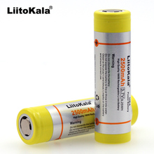 2 uds. Liitokala-baterías recargables de litio, 3,7 V, 18650 HE4, 2500mah, powr, 30A, descarga electrónica, especial 2024 - compra barato