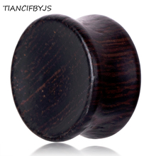 Tiantifbyj-brincos de madeira natural, conector para orelha, peças de alongamento, joias para o corpo, 6 a 22mm 2024 - compre barato