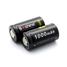 2pcs Soshine 18350 Rechargeable Battery 3.7V 1000mAh Li-ion Battery with Storage Case 2024 - buy cheap