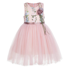 2018 Toddler Dress Baby Girls Lace Flower Dress Kids Sleeveless Ball Gown Dresses Children Clothes 2024 - buy cheap