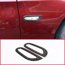 2pcs Real Carbon Fiber Turn Signal Decorative Frame Stickers Trim For BMW 3 Series E90 E92 2005-2012 Car Accessories 2024 - buy cheap