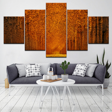 Pintura impresa en HD para sala de estar, imágenes artísticas de pared, paisaje de hojas amarillas, árboles, decoración del hogar, póster, Obra de Arte Moderna, 5 uds. 2024 - compra barato