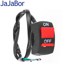 JaJaBor-Interruptor de manillar de motocicleta Control de faros de luz antiniebla, botón de encendido y apagado, 12VDC, para faro delantero tipo LED U5 U7, luz de Ojos de Ángel 2024 - compra barato