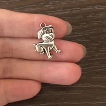 12PCS DIY Jewelry Making Pet Dog Charms Zinc Alloy Dog Pendant Charm for Bracelet Necklaces Earrings Bookmarks Zipper Pulls 2024 - buy cheap