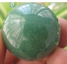 Esfera de cristal de JADE VERDE NATURAL, bola curativa de 50MM 2024 - compra barato