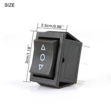 5PCS KCD4 black Rocker Switch Power Switch ON-OFF-ON 3 Position 6 Pins 16A 250VAC/ 20A 125VAC 2024 - buy cheap