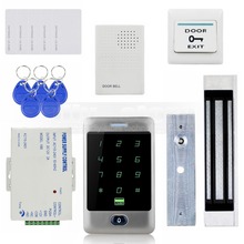 DIYSECUR 125KHz RFID Reader Password Keypad + 180kg 350lb Magnetic Lock + Door Bell Door Access Control Security System Kit 2024 - buy cheap